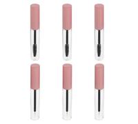 Healifty Lot de 6 Tubes de Mascara Vides 5Ml en PET Transparent avec Embouts pour Eyeliner et Flacons de Gloss Couvercles Roses Rechargeables et Compacts pour Maquillage Quotidien et