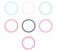 Healifty Lot de 7 Anneaux en Silicone Élastique pour Femmes, Taille 8, Couleurs Assorties, Anneaux de Sport Confortables et Imperméables, pour Fitness, Musculation et Activités Extérieures