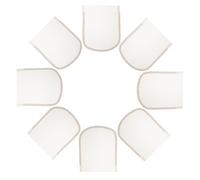 Healifty Lot de 8 Bonnets en Dentelle Marron 5X5 CM pour Perruques Base en Filet Respirant et Résistant pour Confection et Réparation Accessoires Professionnels pour Postiches et