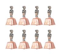 Healifty Lot de 8 Cloches de Pêche en Acier Inoxydable Clip Alarme Sonore Haute Sensibilité Cloches D’Alerte de Morsure Compactes et Résistantes Indicateurs pour Pêche en Mer et Rivière