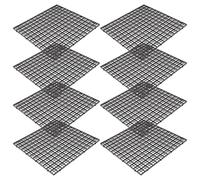 Healifty Lot de 8 Séparateurs D'aquarium en Plastique 30x30 Cm Noir, Plaque de Filtration Inférieure Grille 1 Cm, Écran de Filtre pour Aquarium, Panneau D'isolation pour Substrat,