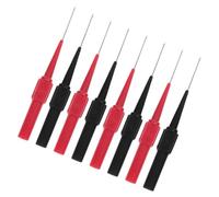 Healifty Lot de 8 set de Sondes de Test à Aiguilles de Perçage Isolantes pour Multimètre 4 Noires et 4 Rouges Compatibles Prises Bananes pour Test Électrique Précis et Câblage