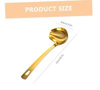 Healifty Louche à Sauce Acier Inoxydable Petite Cuillère à Sauce Dorée Louche à Jus de Cuisson Pratique pour Cuisine et Dressage
