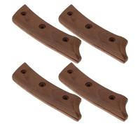 Healifty Manche de Couteau Cuisine Japonerie en Bois de Poulet à Trous, Remplacement pour Couteau à Sashimi, Poignée Robuste en Bois Naturel, 4 Paires de Rivets Inclus, Accessoire