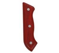 Healifty Manche de Couteau en Bois Rouge Poirier à Trous, Accessoire de Rechange Ergonomique Antidérapant avec 4 Paires de Rivets, Pièce de Poignée pour Réparation Couteau Cuisine, Usage