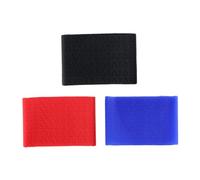 Healifty Manchon de Tondeuse à Cheveux Antidérapant 3 Pièces Grosse Taille Silicone Noir Rouge Bleu pour Coiffeur Professionnel Protection Anti-vibration Usage Salon de Coiffure