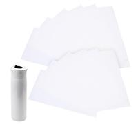 Healifty Manchons Rétractables pour Sublimation 20 Oz, Film Thermorétractable à Transfert Thermique Pet, Lot de 50 Films Blancs 13 X 26 Cm, Compatibles Four 150°c pour Gobelets Droits