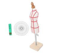 Healifty Mannequin De Couture Miniature Femme Ajustable, 1/4 Taille, Plastique Robuste Beige, Petit Mannequin Couture Pour Enseignement Et Création De Vêtements, Usage Professionnel Et Élève