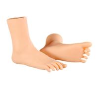 Healifty Mannequin de Pied Réaliste en PVC Couleur Chair Modèle Souple et Creux à Cinq Doigts Séparés Paire pour Présentation Artistique Peinture Exposition et Affichage de Chaussettes