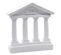 Healifty Maquette De Temple Grec en Résine Sculpture Architecturale Décorative Statue De Temple Rétro Décoration Intérieure Modèle De Bâtiment Ancien pour Maison Et Salon