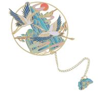 Healifty Marque-page Vintage en Laiton avec Pendentif, Signet Plat Décoratif pour Lecture et Étudiants, Accessoire Élégant pour Bureau, Bibliothèque et Présent Original