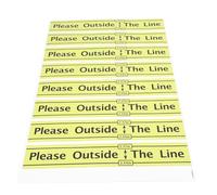 Healifty Marqueur de Sol pour Fléchettes 8 Pièces 60X10 CM en PVC Solide Ligne de Lancer Adhésive Double pour Joueurs de Fléchettes Accessoire de Jeu pour Soirées et Loisirs