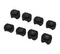 Healifty Matrices de Pliage pour Cintreuse à Anneaux 8 Pièces en Acier au Chrome Noir Accessoires pour Presse à Bijoux Outils de Cintrage Précis pour Fabrication Artisanale de Bijoux