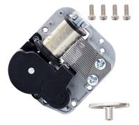 Healifty Mécanisme Boîte Musique à Remonter Abs Mouvement Mécanique DIY pour Réparation et Création Compatible avec Boîtes Plastique et Pur et Engrenages Visibles