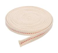 Healifty Mèche Plate Large en Coton 2 CM X 6 M pour Lampe à Pétrole Accessoire de Mèche Tressée Remplacement pour Lanternes à Kérosène Combustion Stable et Solide