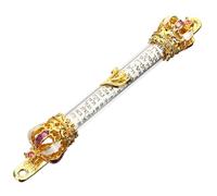 Healifty Mézouza Métallique Décorative Design Religieux avec Bénédiction Gravée pour Porte Ornement Élégant et Compact pour Décoration de Maison
