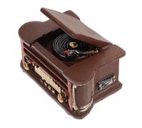 Healifty Mini Tourne-Disque en Résine Vintage, Mini Platine Vinyle pour Maison de Poupée, Accessoire Miniature Décoratif pour Salon, Salle à Manger et Chambre, Appareils Électroménagers