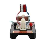 Healifty Modèle de Mini-Moteur Électrique CC, Kit Pédagogique de Physique Moteur Miniature, Matériel D'expérimentation Scientifique pour Collège, Démonstration du Principe de Rotation,