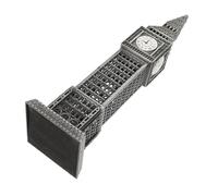 Healifty Modèle Horloge Londres Métal Décoration de Table British Architecture Élégante pour Bureau et Salon