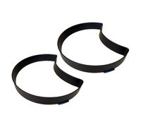 Healifty Moule à Béton pour Allée de Jardin en Plastique 2 Pièces Forme Croissant de Lune, Moule Pavage Extérieur pour Chemin Piéton, Usage Aménagement Paysager Pelouse et Terrasse