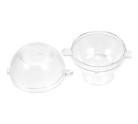 Healifty Moule à Bougie Sphérique 7 Cm en Plastique Transparent, Moule Rond pour Fabrication DIY de Bougies et Cires, Démoulage Facile, Décoration et Création Artisanale