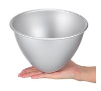 Healifty Moule à Gâteau Poupée en Aluminium Antiadhésif Demi Cercle Robe Princesse 8 Pouces pour Pâtisserie, Anniversaire, Mariage, Pâques, Fêtes Argenté