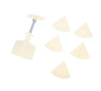 Healifty Moule à Moon Cake Triangle Set Décors Floraux Moule Pâtisserie DIY Antiadhésif pour Cuisson Facile et Démoulage Rapide
