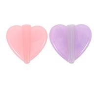 Healifty Moule à Ongles en Acrylique Embossé Cœur 2 Pièces Kit de Modelage Nail Art à Domicile Matériel Nail Art en Relief pour Pliage Précision Maniucure Usage Salon et Création