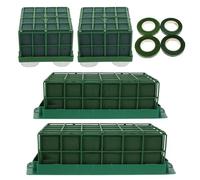 Healifty Mousse pour Fleurs Mariage Blocs Rectangulaires Humidifiés et Secs pour Support Arrangement Floral DIY Décoration Table et Jardin Polyvalente