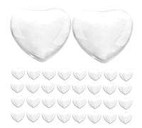 Healifty Nuancier D’ongles Transparent En Verre 30 Pièces Forme Cœur Support Perles De Couleur Pour Manucure Professionnelle Salon Nail Art Enseignement