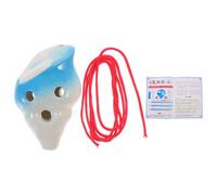 Healifty Ocarina Céramique Forme Conque Bleu pour Garçon Fille Débutants Instrument de Musique Créatif et Pratique pour Apprentissage