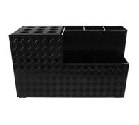 Healifty Organisateur d'Outils de Coiffure Noir Porte-Ciseaux de Salon Multifonction Grosse Capacité pour Peignes et Accessoires Rangement Compact pour Table de Maquillage et Espace