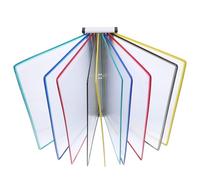 Healifty Organiseur Mural avec Pochettes Transparentes Support de Fichiers Suspendu Fer et PVC Rangement Bureau Pratique pour Documents Brochures et Magazines