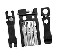 Healifty Outil Vélo Multifonctions Pliant Kit Réparation Mécanicien Compact Clé à Rayons et Tournevis Trousse Entretien Vélo Portable pour Cycles et Appareils Ménagers