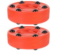 Healifty Palet de Hockey en Ligne Professionnel en PVC Haute Résistance Lot de 2 Pièces Palet D’Entraînement pour Hockey de Rue Utilisation Intérieure et Extérieure sur Surfaces Lisses