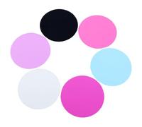 Healifty Palettes de Mélange de Vernis à Ongles en Silicone 6pcs pour Salon de Manucure, Mélange Précis des Couleurs, Outil Professionnel pour Artistes Nail Art Couleur Aléatoire