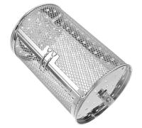 Healifty Panier Rotatif Acier pour Grillades et Rôtissage Cage Cylindrique Auto-rotative pour Barbecue et Four Outil de Cuisson pour Noix et Légumes Porte Mobile pour Facilité Utilisation