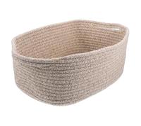 Healifty Panier Woven Multifonctionnel pour Jouets et Rangement Panier de Stockage Rectangulaire Lin pour Serviettes et Organisateur Pratique pour Divers Articles