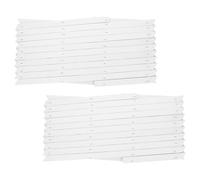 Healifty Panneaux muraux en Bois Blanc Lot de 2, Treillis de Jardin Extensible, Longueur Ajustable, pour rosiers d'extérieur et vignes
