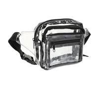 Healifty Paquet Banane Transparent Pvc Imperméable pour Homme, Pochette de Sport Multifonction Boucle Réglable, Support Téléphone Antivol, pour Voyage, Cyclisme et Activités de Plein Air