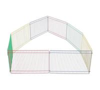 Healifty Parc pour Petits Animaux 8 Pièces 35x23 Cm en Plastique Sécurisé Arc-en-Ciel, Enclos Modulable pour Hamsters, Cochons d'Inde, Lapins et Petits Rongeurs, Espace de Jeu Intérieur