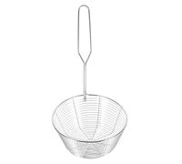 Healifty Passoire à Nouilles Acier Inoxydable avec Poignée Longue Panier Profond pour Cuisine et Hot Pot Design Anti-débordement avec Crochet Suspendu Résistante et Facile à