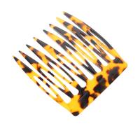 Healifty Peigne Latéral à Cheveux Français Léopard Acétate Léger pour Femmes Coiffure Quotidienne Accessoire Cheveux Décoratif Couleur Marron Foncé