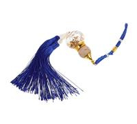 Healifty Pendentif de Rétroviseur Forme de Gourde avec Double Frange pour Sécurité Décoration Suspendue pour Voiture Ornement Intérieur Bleu Facile à Installer et