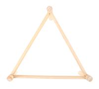 Healifty Perchoir à Poulet en Bois Massif Triangulaire 42 Cm X 16 Cm, pour Poules et Perroquets, Accessoire pour Poulailler, Support Naturel pour Entraînement des Pattes, Aire de Jeux