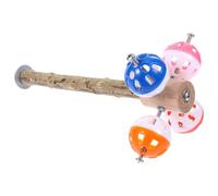 Healifty Perchoir Naturel en Bois pour Oiseaux avec Boule Rotative Branche de Perchoir à Oiseaux pour Perruches et Calopsittes pour Cage Stimulant et Solide Accessoires de Compagnie