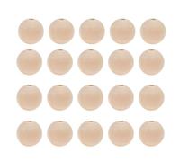 Healifty Perles en Bois Naturel Rondes 12 MM 500 Pcs Trou 3 MM Bois Brut Non Traité Perles D’Espacement Polyvalentes pour Bijoux Macramé Décoration Intérieure Rustique Projets