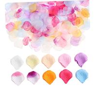 Healifty Pétales De Rose Artificiels Multicolores 2000 Pièces Pétales en Soie pour Décoration Romantique Mariage Saint-Valentin Et Fête