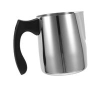 Healifty Pichet à Mousse Acier Inoxydable avec Poignée Ergonomique pour Latte Art et Création de Café Accessoire Professionnel pour Mousse de Lait et Fabrication de Bougies