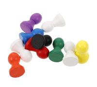 Healifty Pièces de Jeu D’échecs en Bois 10 Pièces Multicolores pour Jeu de Société, Accessoire de Remplacement Compact et Léger, Compatible Jeux de Plateau